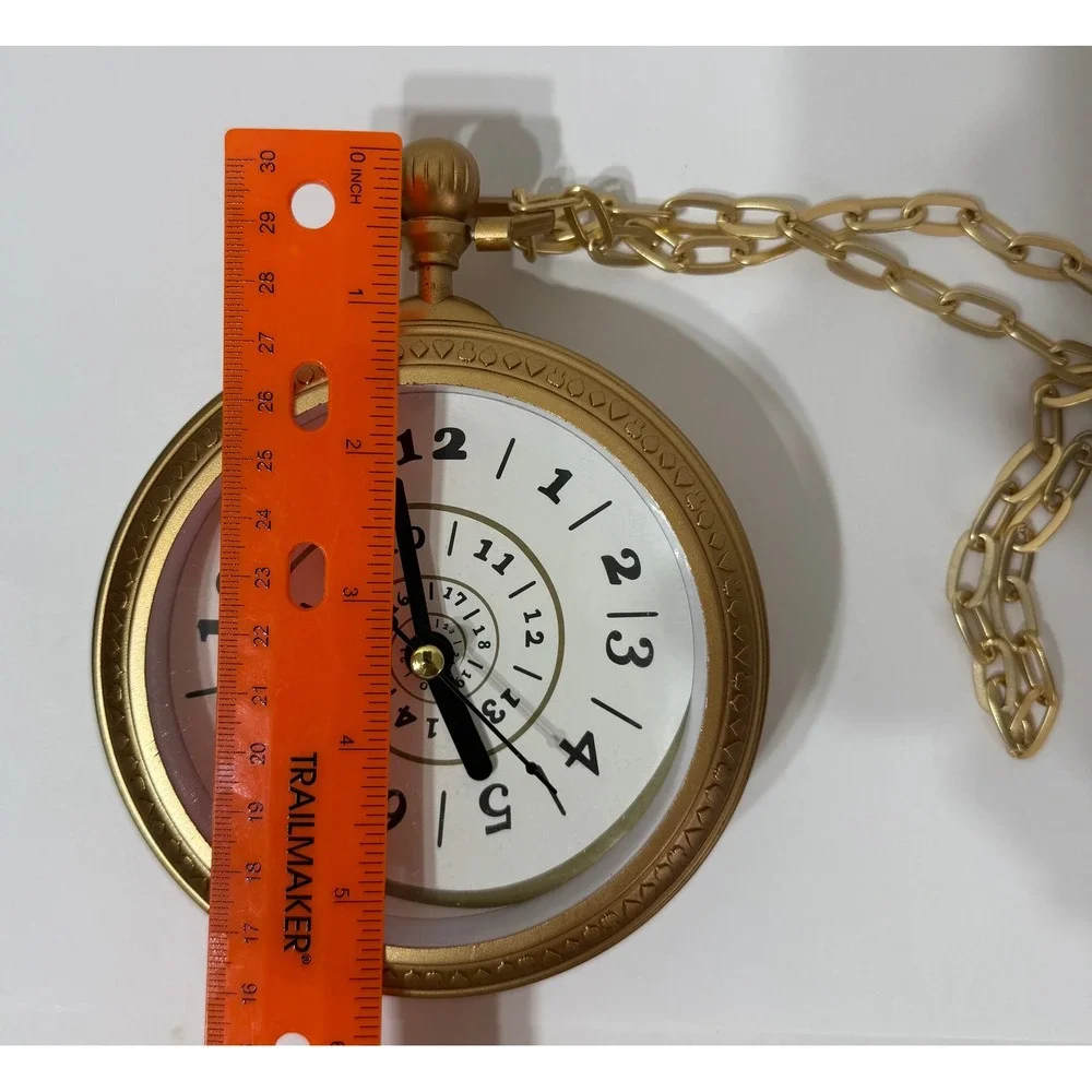 Disney Descendants Rise of Red Pocket Watch Gold Spiral Face Cosplay Prop 5in